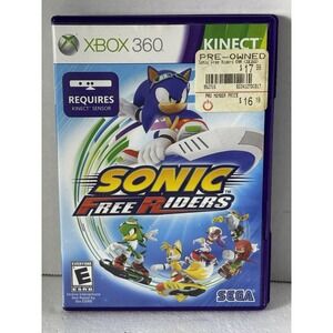 Sonic Free Riders‎ (Microsoft Xbox 360, 2010) Complete with Manual